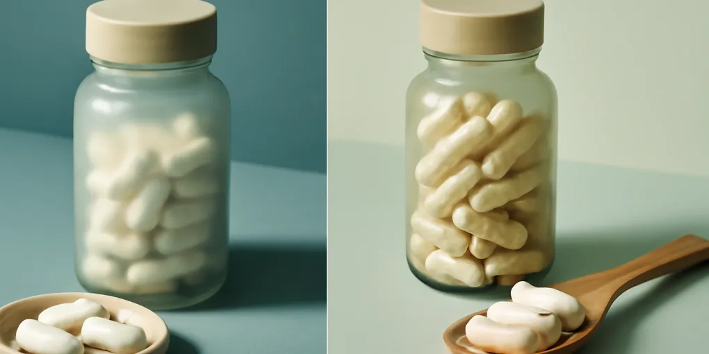 Magnesium glycinate and magnesium threonate capsules shown as a supplement comparison